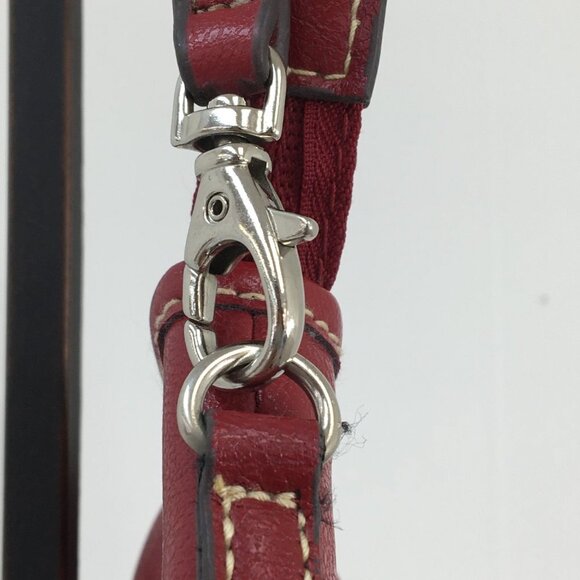 Liz Claiborne Vintage Mini Red Zipper Wristlet GREAT Condition - Picture 9 of 12